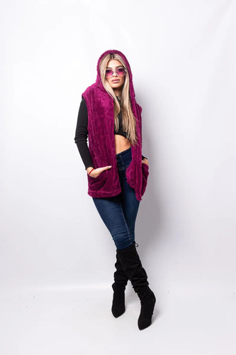Chaleco Ethna Con Bolsillos Y Capucha De Invierno