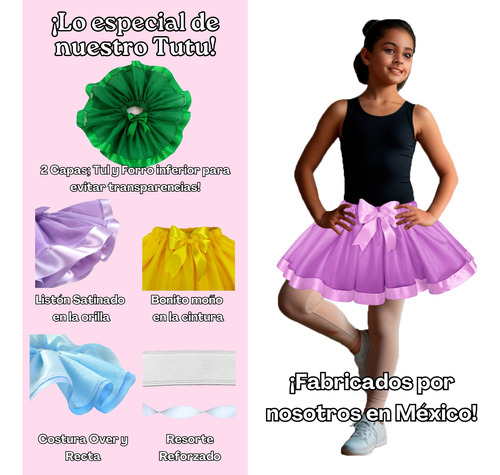 2 Tutus Magicballet - Falda Tutus De Sarita Tul Y Forro