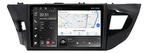 Multimidia Corolla 18/19 9p Octacore Carplay 8gb 256gb Tpros