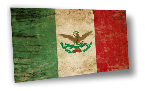 Lienzo Canvas Arte Bandera Porfiriato México 1900 65x100