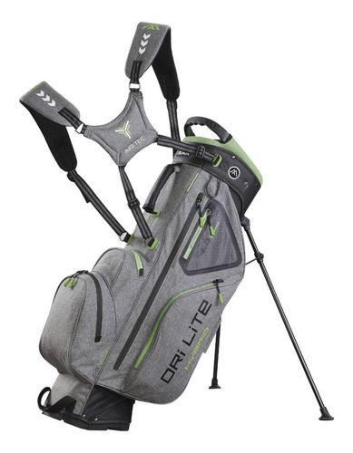 Bolsa Golf Stand Big Max Hybrid 100% Impermeable Color Gris Claro/Negro/Lima