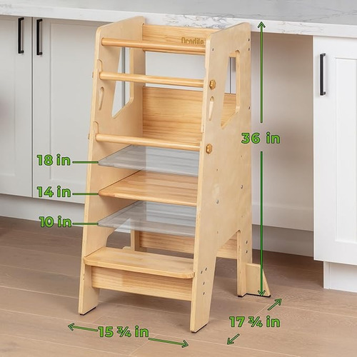 Torre De Aprendizaje Para Niños Pequeños Wooden