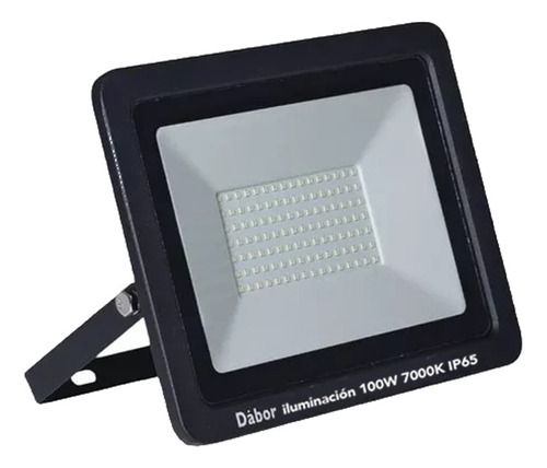 Reflector Led 100w Luz Fría Exterior Dabor