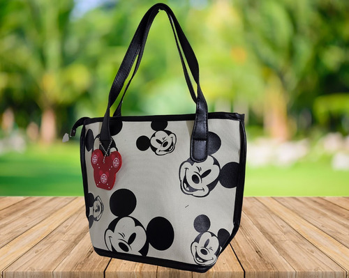Imagen 2 de 6 de Bolsa De Dama Pequeña De Disney, De Mickey Mouse En Hueso