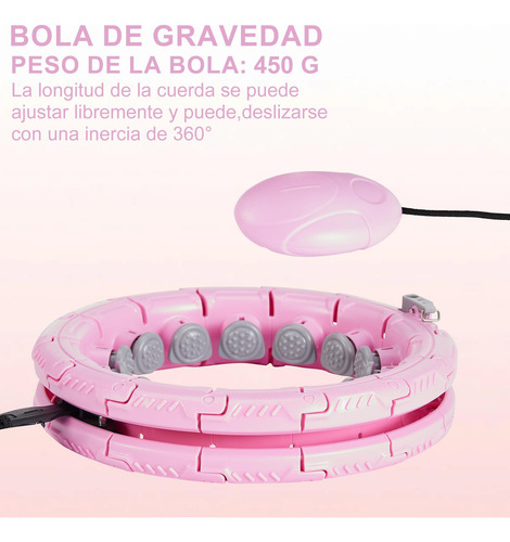 Ruiyue Hula Hoop, Aro De Fitness Con Peso Inteligente,