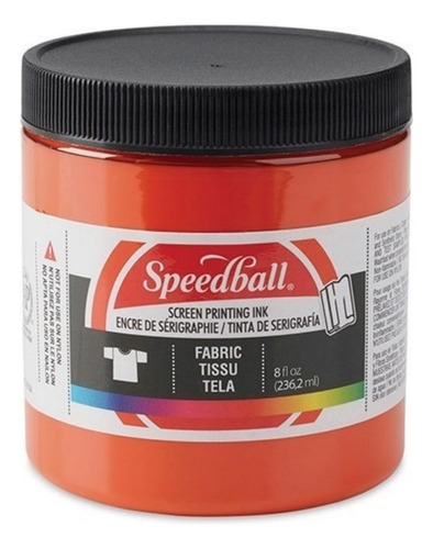 Pintura De Serigrafia Speedball Para Telas Óleo Naranja