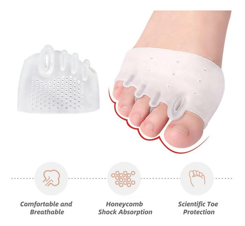 Separadores De Dedos De Silicona Hyggear Para Mujer, 1 Par