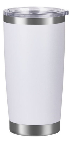 Termo De Acero Inoxidable Modelo Onyx. 20oz Color Blanco