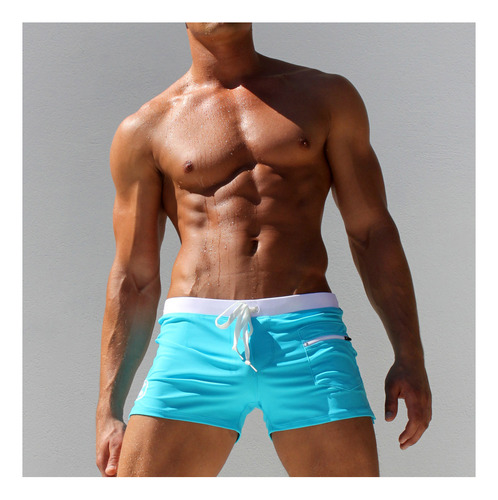 Pantalones Cortos Sunga Aqux Con Bolso Frontal