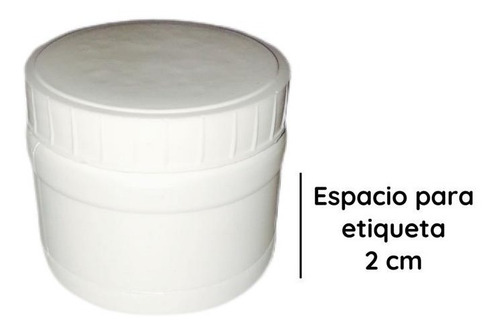 Imagen 3 de 10 de Potes Plasticos 100 Cc Pead Blanco X 160 Unid.