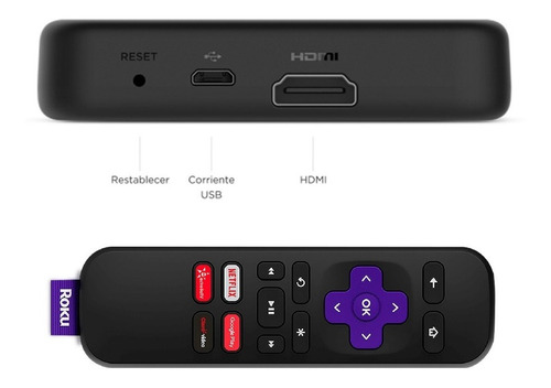 Imagen 3 de 10 de Roku Premier 4k Transmisión Hd Hdr Streaming Netflix Tv Box