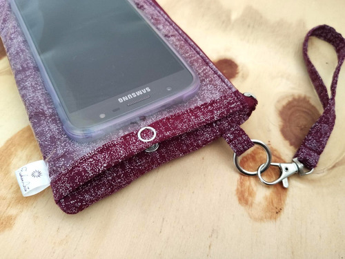 Imagem 3 de 5 de Bolsinha Carteira Porta Celular Com Visor Touch Alça De Mão