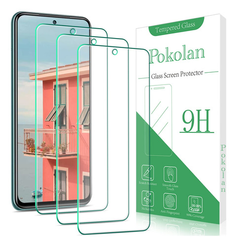 Pokolan 3 Protector Pantalla Para Xiaomi Redmi Note 10 Pro