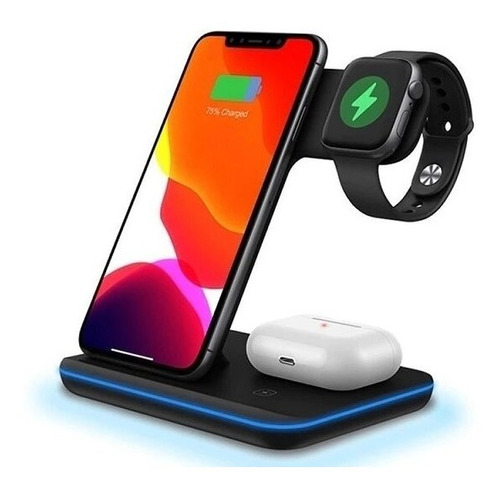 Cargador Inalámbrico 3 En 1, iPhone, Iwatch, AirPods-15w