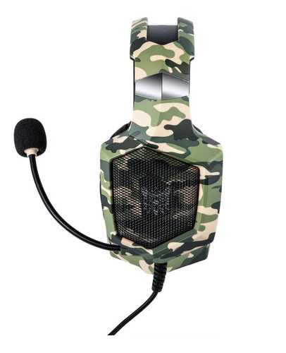 Imagem 3 de 4 de Headset gamer Onikuma K8 camuflagem verde com luz rgb LED
