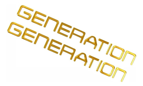 Emblema Adesivo Resinado Golf Generation Dourado Re69