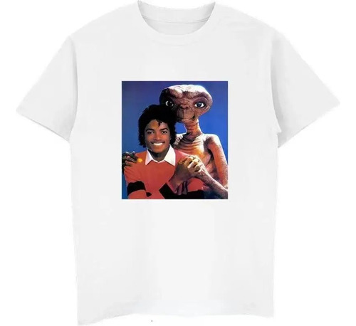 J Camiseta Manga Corta Estampada Michael Jackson Y E.t