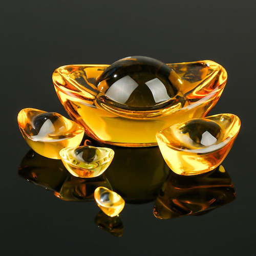 Adorno De Lingotes De Cristal, Adorno De Vidrio, Lingotes Do