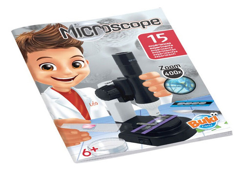 Microscopio De Juguete Con 15 Experimentos Buki