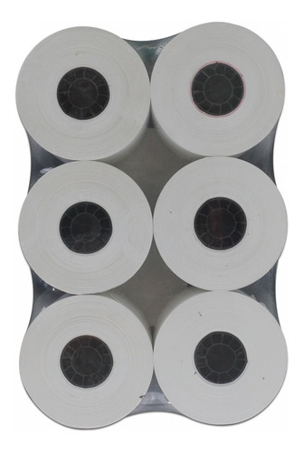 Rollo De Papel Termico Qian, 57mm X 60mm, 6 Piezas (qct576006) Color Blanco