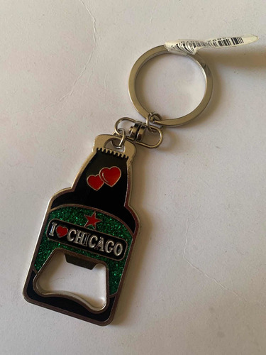 Destapador De Recuerdo Chicago Con Llavero (Usado)