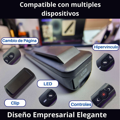 Presentador Láser Inalámbrico Usb - 100m Para Presentaciones