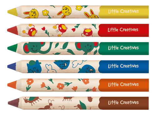 Lápis De Cor Litlle Cratives Meu Primeiro Lápis - Faber