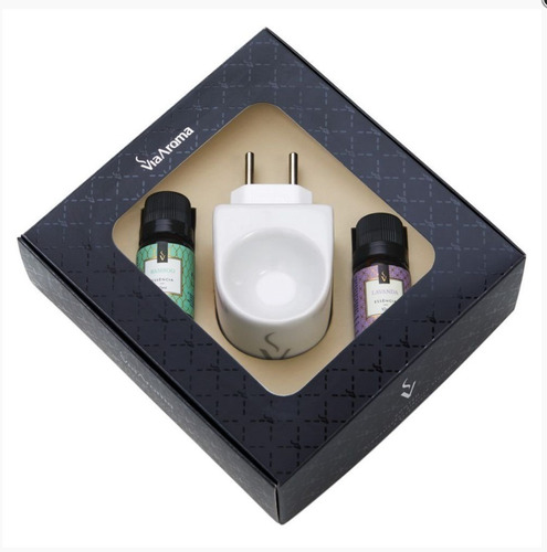 Kit Presente Difusor Porcelana + 2 Essências - Via Aroma