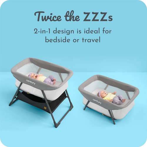 Bassinet Century Snooze En La Cama 2 En 1 O De Viaje Con Sto
