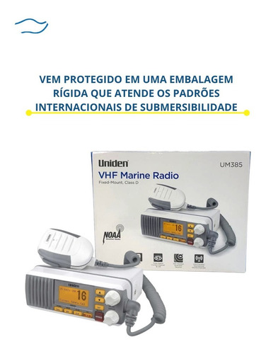 Radio Vhf Uniden Solara D Um385 Mod Fixo - Pronta Entrega