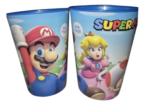 2vasos Infantiles Animados Libre De Bpa Diseño A Eleccion .