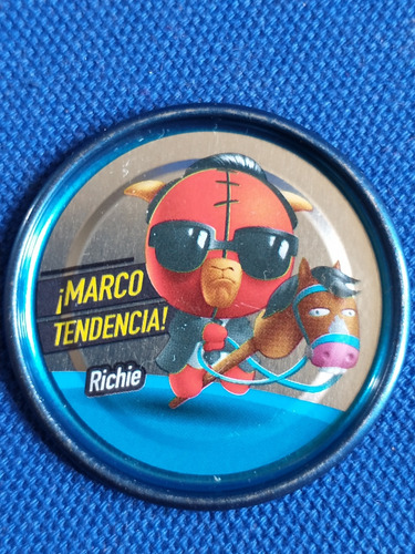 Tazos 2013 Super Funki Punky Metalix Silver #06 Richie (Usado)