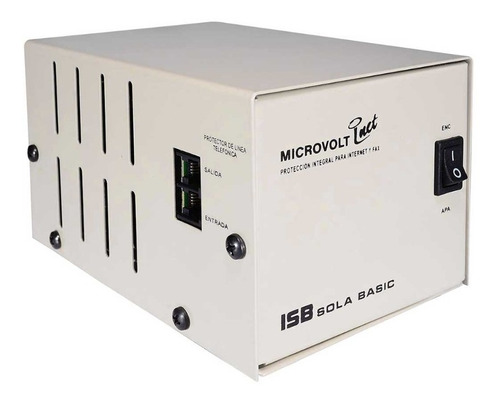Regulador De Voltaje 1000va 750w 4 Contactos Microvolt Ism