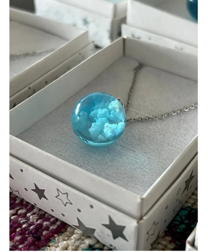 Imagen 9 de 10 de Colgante Te Cielo Collar Mujer Hombre Cadena Con Dije Acero