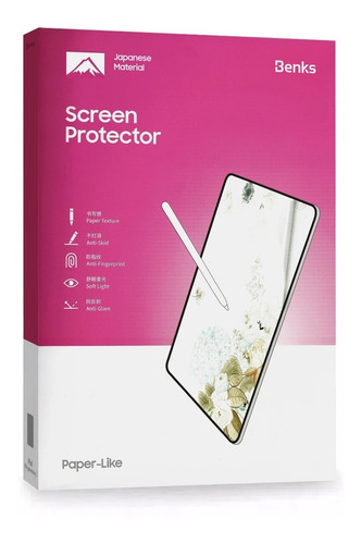 Mica Mate T/ Papel Benks Para iPad Pro 12.9 2020 A2229 A2069
