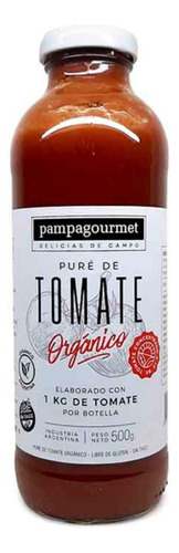Puré De Tomate Orgánico Pampa Gourmet 3 X 500 Gr