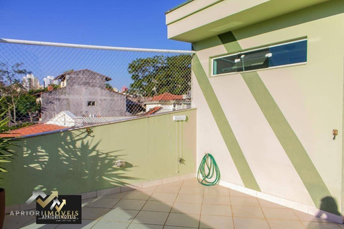 Imagem 22 de 30 de Sobrado Com 3 Dormitórios Para Alugar, 170 M² Por R$ 5.000/mês - Vila São João - Santo André/sp - So1303