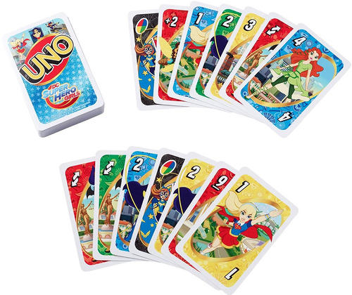 Juego Mattel Juego Cartas Súper Héroes Dc Uno