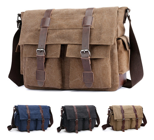 Bolso Bandolera Para Hombre, Bandolera, Bolso De Lona Para H