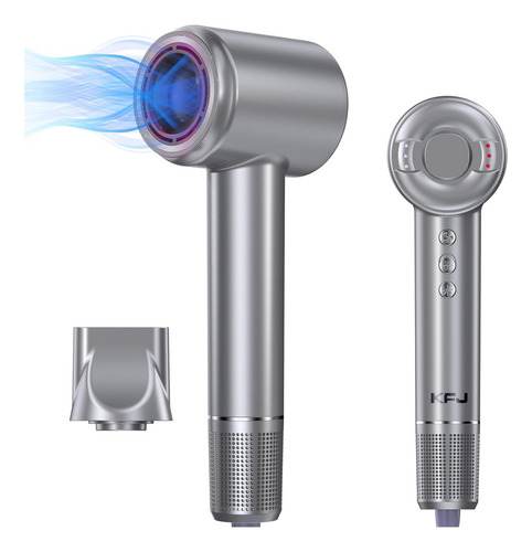 Kfj Secador De Pelo Anion Con Motor Sin Escobillas Color Gris