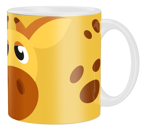 Caneca Personalizada Girafa - Animais - Cerâmica - 325ml