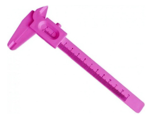 Paquimetro Design 13cm Para Micropigmentação E Sobrancelhas Cor Rosa