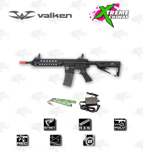 Marcadora Airsoft Bm Valken Mod M Eléctrica Bbs 6mm Xtreme