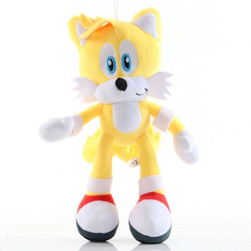 Peluche Muñeco Sonic Tails 42cm Amarillo Alto Felpa Suave