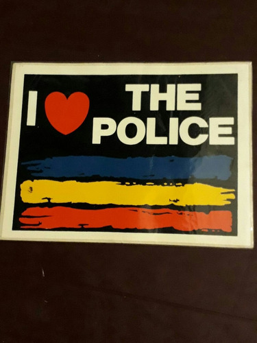 Calco Autoadhedivo. Amo A The Police.