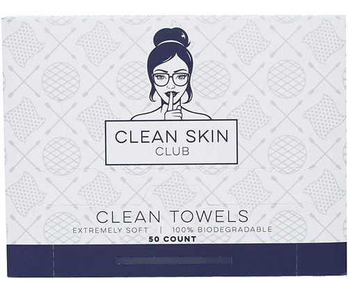 Clean Skin Club - Clean Toallas Xl | 1ª Toalla Facial Biodeg