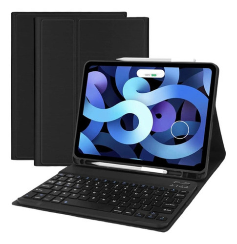 Funda Con Teclado Negro Para iPad A16 11th Gene En Español