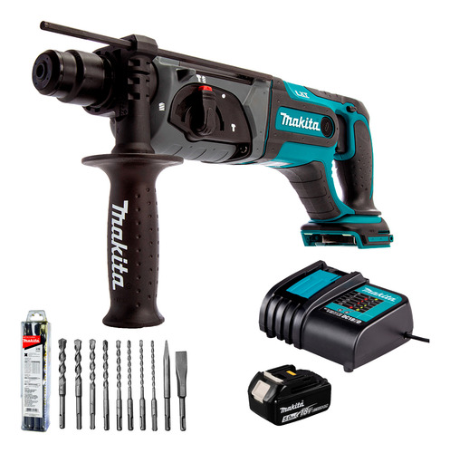 Taladro Rotomartillo Makita Dhr241stx2 Sds Plus 18v + Brocas