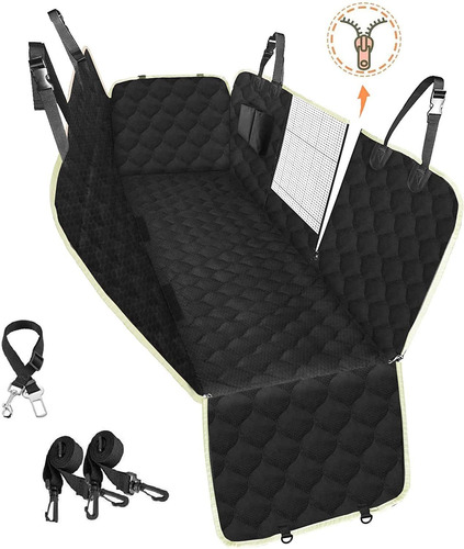 Fundas De Asiento Para Perrospeticon ,negro Y Baige