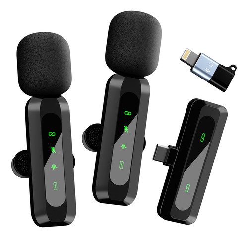 Micrófono Lavalier Inalámbrico Para iPhone iPad Y Android